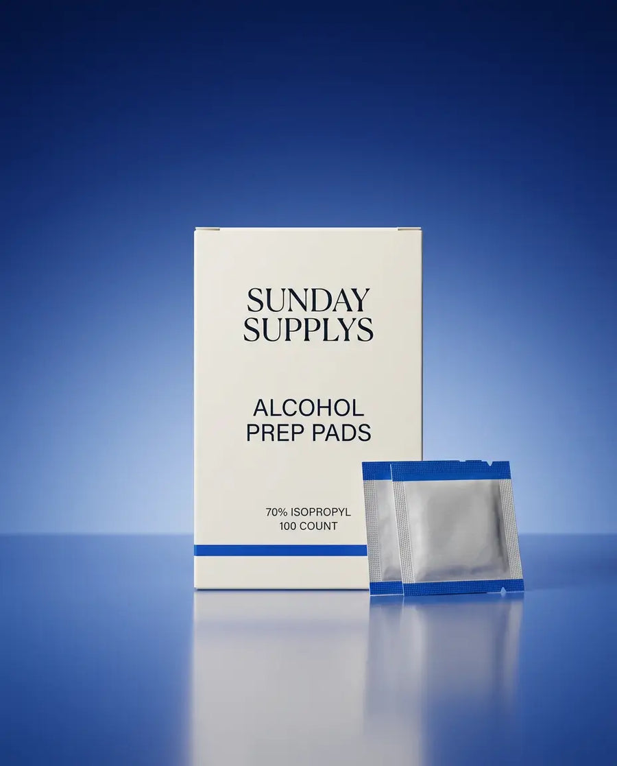 Sterile Alcohol Prep Pads — 70% Isopropyl, 100 Count