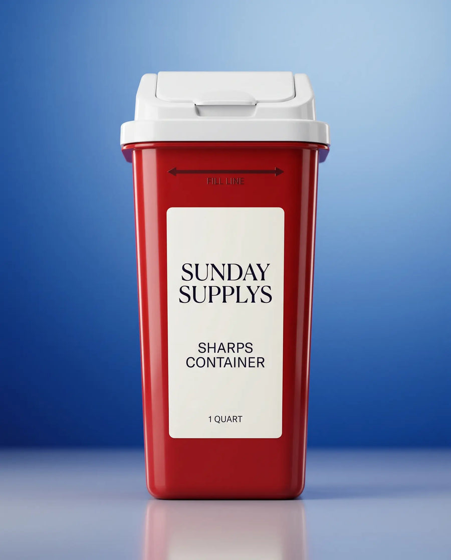 Sharps Disposal Container — FDA-Cleared Biohazard Bin